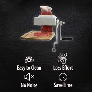 Commercial Meat Tenderizer Cuber – Heavy Duty Steak Flatten Tool Meat Grinder Attachment Clamp-on Rolling Cuber for Efficient Meat Tenderizing