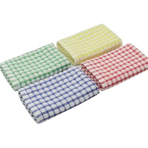 Cotton Cleaning Rags Terry Dish Cloths for Washing Dishes, Set of 8 Dish Rags for Cleaning, Light and Soft Dish Towels for Kitchen Drying Dishes, 11.8 Inch x 11.8 Inch (Mix Color)