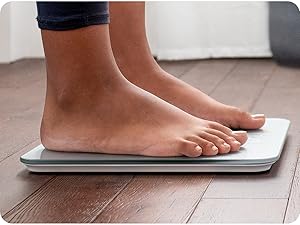 Greater Goods AccuCheck Digital Scale for Body Weight - Accurate Digital Bathroom Scale with High-Precision Sensors, Large Easy-to-Read Backlit Display, 400 lb Capacity, Auto Step-On (White)