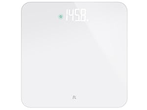 Greater Goods AccuCheck Digital Scale for Body Weight - Accurate Digital Bathroom Scale with High-Precision Sensors, Large Easy-to-Read Backlit Display, 400 lb Capacity, Auto Step-On (White)