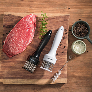 Meat Tenderizer Tool Stainless Steel Needle Ultra Sharp 24 Blades Tenderizer Tool for Tenderizing Beef Chicken Steak Veal Pork