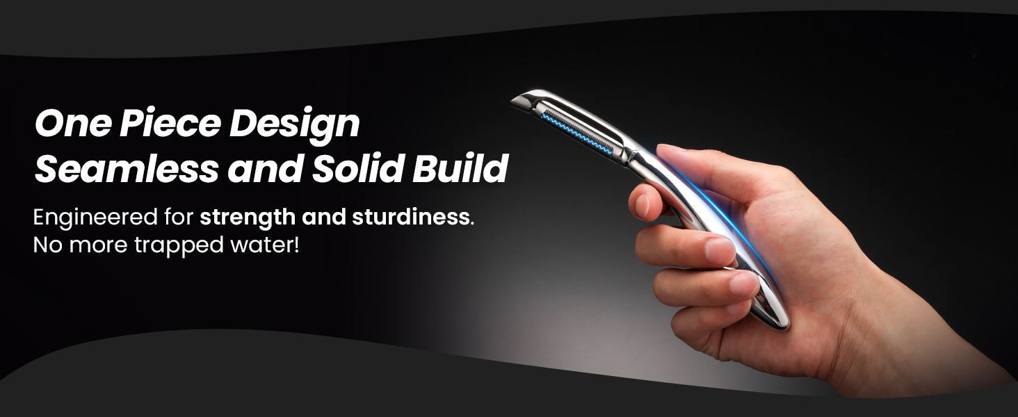 Vegetable Peeler, Premium Stainless Steel Potato Peeler, High Tensile Ultra Sharp Blade Fruit and Food Slicer, I Shaped with Ergonomic Non-Slip Handle, Dishwasher Safe with 5 Years Warranty