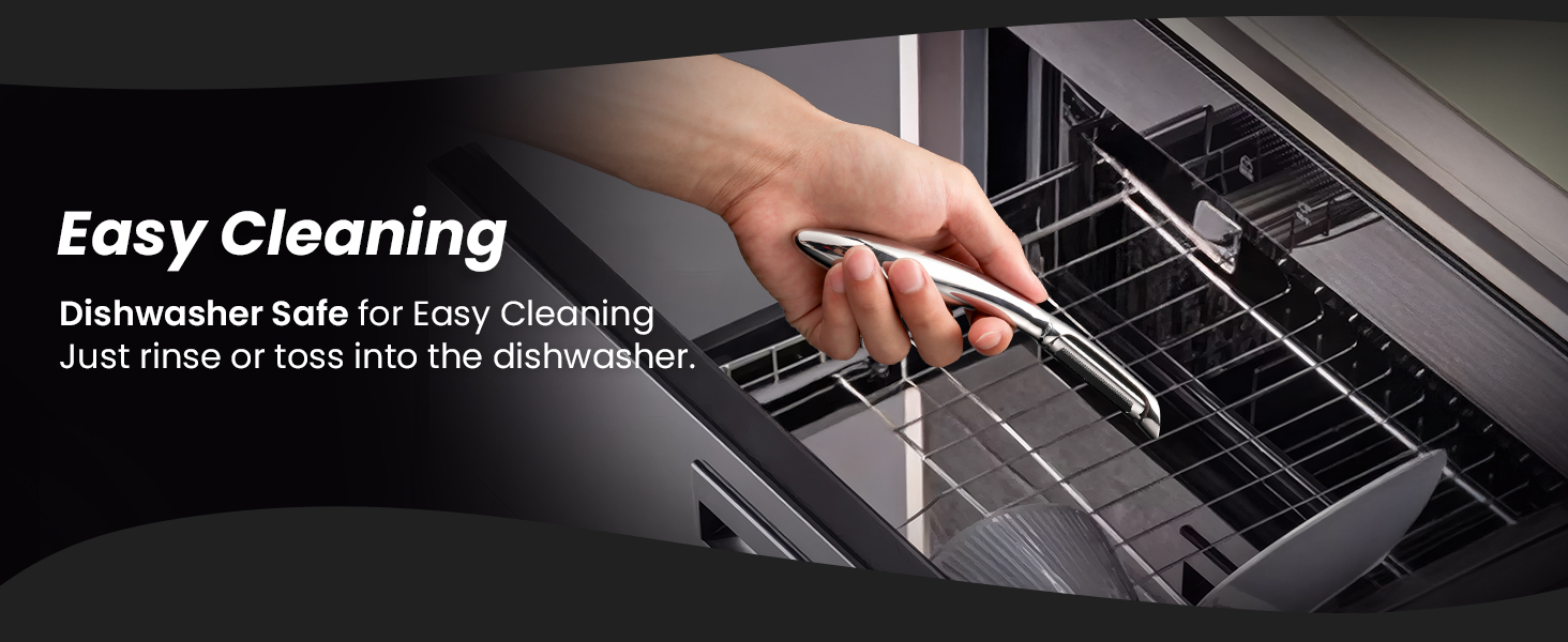 Vegetable Peeler, Premium Stainless Steel Potato Peeler, High Tensile Ultra Sharp Blade Fruit and Food Slicer, I Shaped with Ergonomic Non-Slip Handle, Dishwasher Safe with 5 Years Warranty