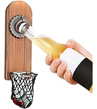 Gifts for Men Dad, Magnetic Beer Bottle Opener Wall Mounted with Auto Catch, Unique Beer Gifts for Men Him Boyfriend Grandpa Husband Uncle, Cool Gadgets for Birthday Housewarming Presents