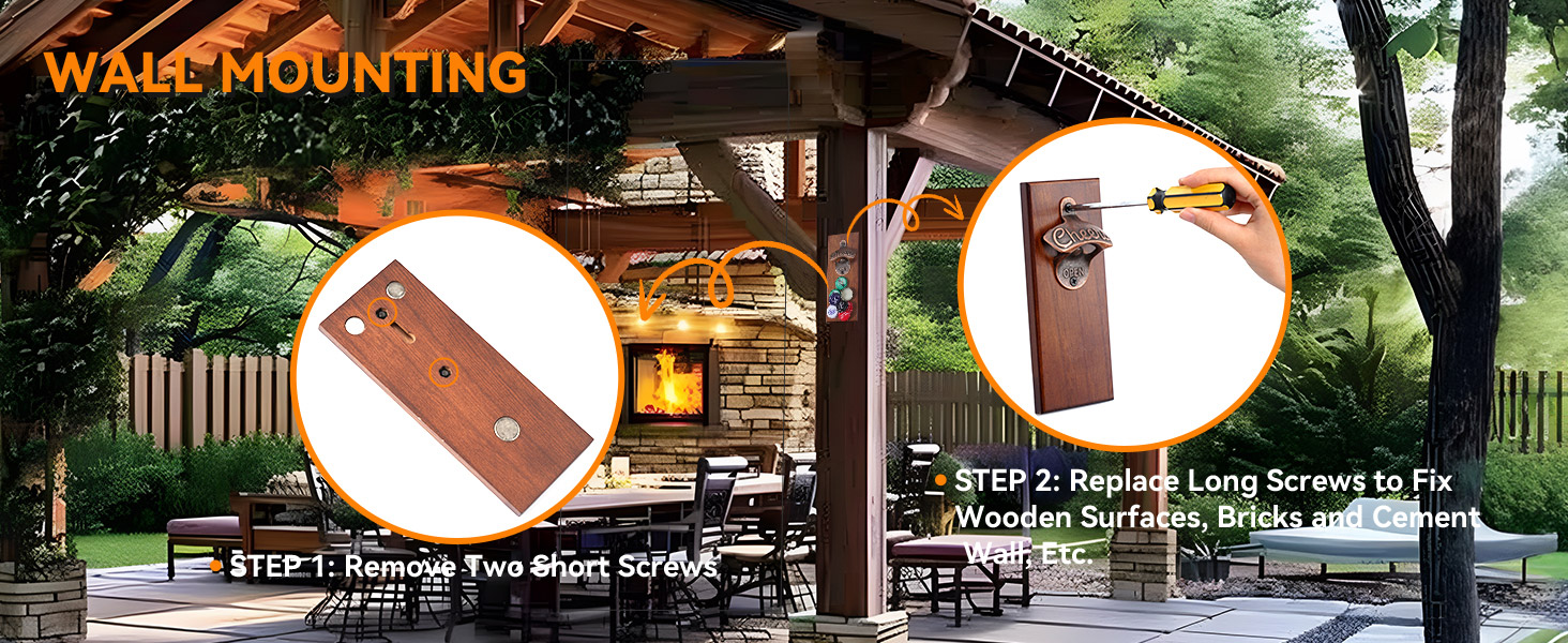 Gifts for Men Dad, Magnetic Beer Bottle Opener Wall Mounted with Auto Catch, Unique Beer Gifts for Men Him Boyfriend Grandpa Husband Uncle, Cool Gadgets for Birthday Housewarming Presents