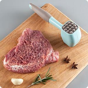 Meat Tenderizer Hammer Mallet With Comfort Grip Rubber Handle, Dual-Sided Meat Pounder For Tenderizing Steak, Beef, Chicken, Lamb, Vegetable, Minced Meat And Hard Candy, Easy To Clean