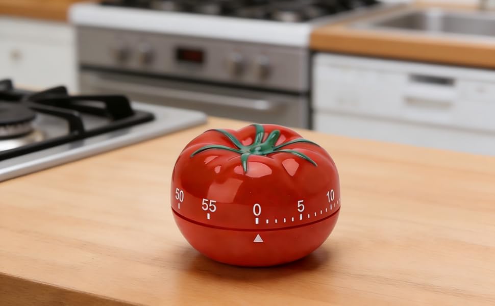 Cute Tomato Shape 360 Degree Rotating Kitchen Cooking Timer Kitchen Craft Mechanical Wind Up 60 Minutes Timer