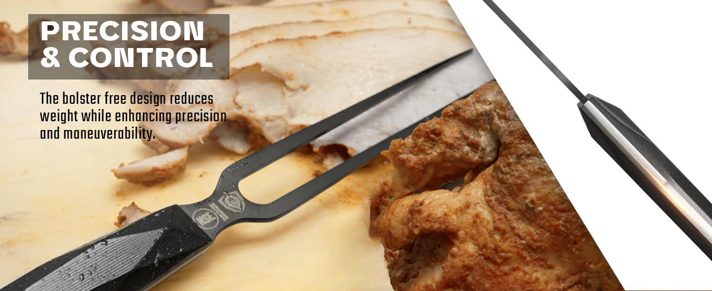 Dalstrong Meat Fork - 8.5 inch - Shadow Black Series - Black Titanium Nitride Coated - High Carbon 7CR17MOV-X Steel - Barbecue Carving Fork - Kitchen Utensils - Two Pronged Fork - NSF Certified