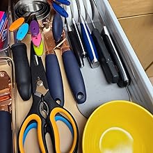 iBayam All Purpose Kitchen Shears Heavy Duty - Stainless Steel Kitchen Shears With Protective Sheath, Soft Grip Handle, Food & Meat Scissors, Home, Kitchen, Dining Utility Gadgets/Essentials/Utensils