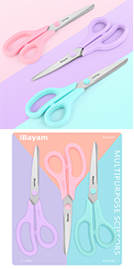 Gifts for Dad from Daughter Son, BEST DAD Tool Shears, iBayam Kitchen Scissors All Purpose Heavy Duty Meat Scissors Poultry Shears, Dishwasher Safe Stainless Steel Utility Scissor