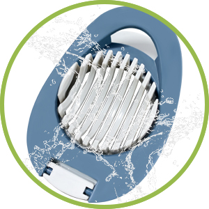 Egg Slicer for Hard Boiled Eggs Cutter with Stainless Steel Wire Dishwasher Safe (Green)