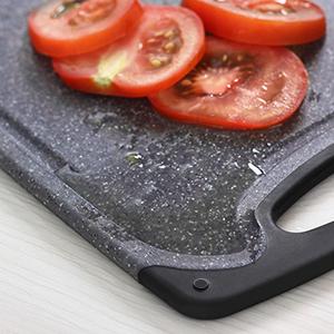 Cutting Boards for Kitchen, Large-Small Cutting Board Set of 3, Dishwasher Safe, Juice Groove, Easy Grip Handle, Non-Slip Rubber Cutting Board