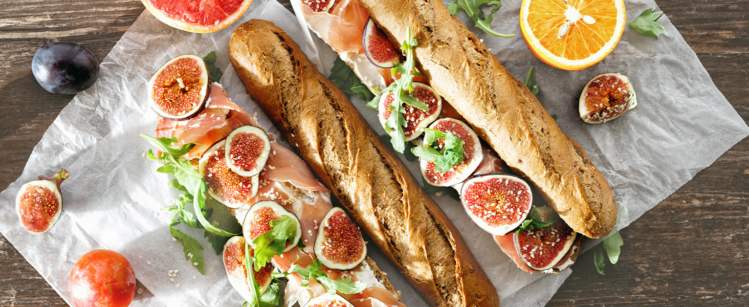 KITESSENSU Nonstick Baguette Pans for French Bread Baking, Perforated 2 Loaves Baguettes Bakery Tray, 15