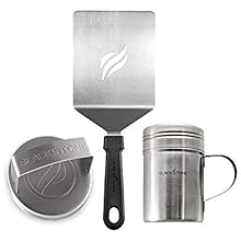 Blackstone Egg & Omelet Ring Kit (7 Piece Set) – Non Stick Silicone Egg & Omelette Cooker Mold for Pancake, Patties & English Muffin – Round Egg Cooking Shaper–Griddle Accessories for Breakfast - 5515