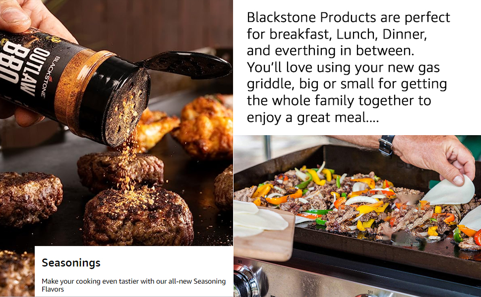 Blackstone Egg & Omelet Ring Kit (7 Piece Set) – Non Stick Silicone Egg & Omelette Cooker Mold for Pancake, Patties & English Muffin – Round Egg Cooking Shaper–Griddle Accessories for Breakfast - 5515