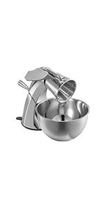 VEVOR Rotary Cheese Grater, Zinc Alloy Rotary Vegetable Mandoline, Manual Cheese Mandoline w/ 5 Stainless Steel Cutting Cones, Manual Vegetable Grater w/ 2.5L Bowl, Rotary Shredder w/Suction Base