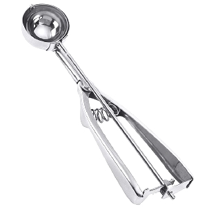 Ice Cream Scoop, 3Pcs Cookie Scoop Set, Stainless Steel Ice Cream Scooper with Trigger Release, Large/Medium/Small Cookie Scooper for Baking, Cookie Scoops for Baking Set of 3 with Cookie Dough Scoop…