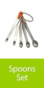 1Pack Mini Measuring Spoons Set, Heavy Duty Stainless Steel Teaspoon for Cooking and Baking, Suitable for Small Amount of Dry or Liquid Ingredients and Spices