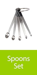 1Pack Mini Measuring Spoons Set, Heavy Duty Stainless Steel Teaspoon for Cooking and Baking, Suitable for Small Amount of Dry or Liquid Ingredients and Spices