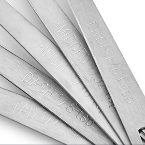 1Pack Mini Measuring Spoons Set, Heavy Duty Stainless Steel Teaspoon for Cooking and Baking, Suitable for Small Amount of Dry or Liquid Ingredients and Spices