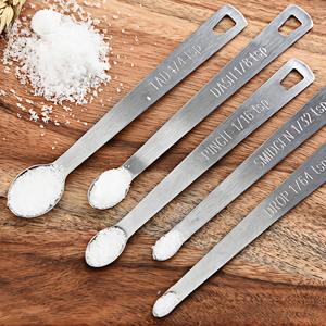1Pack Mini Measuring Spoons Set, Heavy Duty Stainless Steel Teaspoon for Cooking and Baking, Suitable for Small Amount of Dry or Liquid Ingredients and Spices