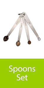 1Pack Mini Measuring Spoons Set, Heavy Duty Stainless Steel Teaspoon for Cooking and Baking, Suitable for Small Amount of Dry or Liquid Ingredients and Spices