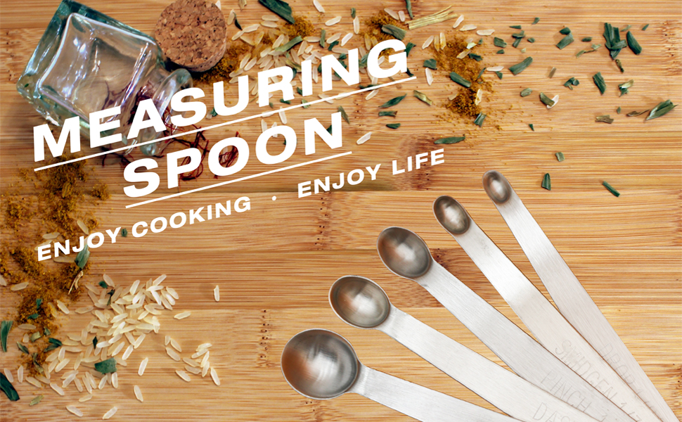 1Pack Mini Measuring Spoons Set, Heavy Duty Stainless Steel Teaspoon for Cooking and Baking, Suitable for Small Amount of Dry or Liquid Ingredients and Spices