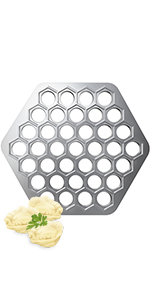 Dumpling Maker - Plastic Pelmeni Maker - Russian Ukrainian Dumpling Mold Machine Press Ravioli Mould Cutter - Delicious Dumplings Siberian Meat Pelmeni Kitchen Supplies