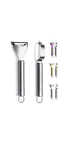 Stainless Steel Cooking Utensils Set,Kyraton 37 Pieces Kitchen Utensils Set, Kitchen Tool Gadgets Set with Utensil Holder Non-Stick and Heat Resistant Dishwasher Safe