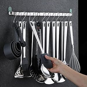 Stainless Steel Cooking Utensils Set,Kyraton 37 Pieces Kitchen Utensils Set, Kitchen Tool Gadgets Set with Utensil Holder Non-Stick and Heat Resistant Dishwasher Safe
