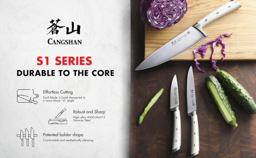 Cangshan S1 Series S/S 18/10 Forged 4-Piece Steak Fork Set