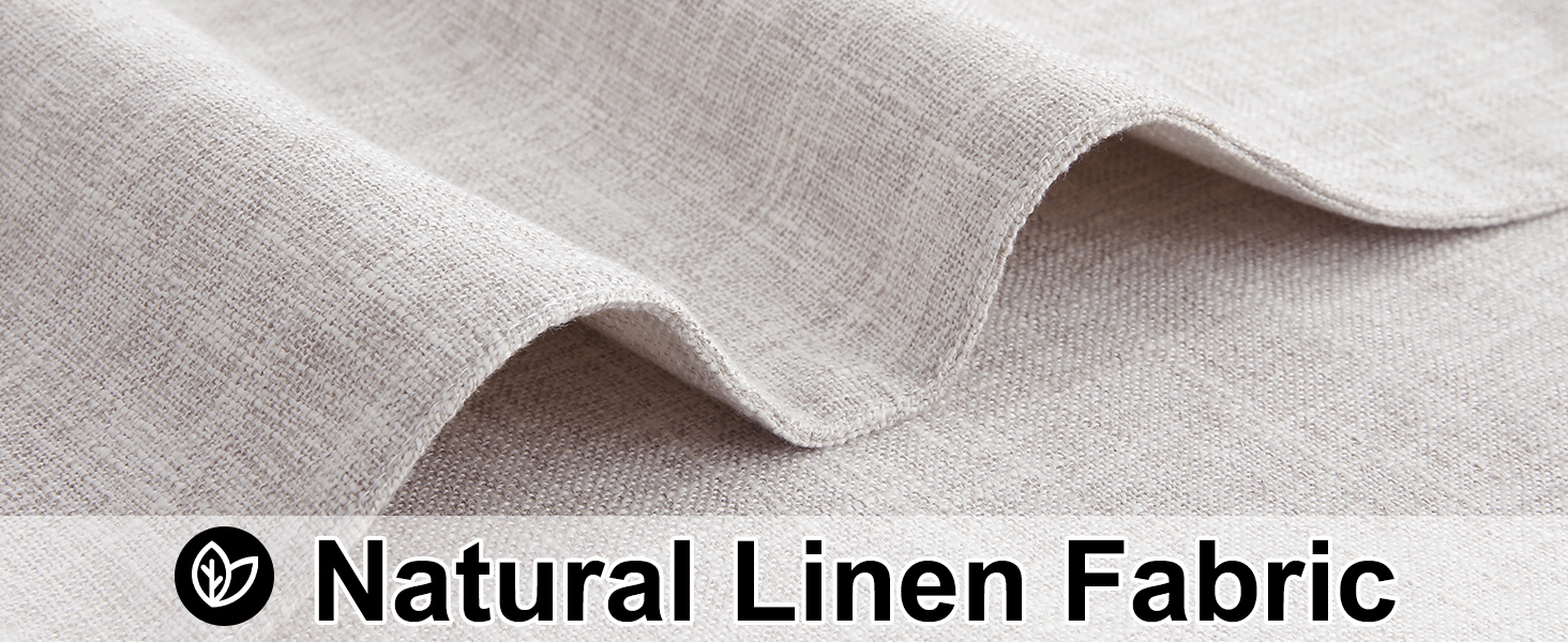 homing Cotton Linen Placemats Set of 6, Cloth Washable Farmhouse Dining Table Mats for Indoor, Outdoor, Easter, Easy to Clean, Neutral Beige, 13 x 19 Inch