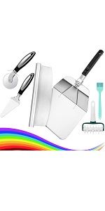 Pizza making kit,Pizza Peel Pizza Pan Set with 12