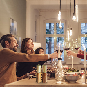 Salt and Pepper Grinder Set,Stainless Steel Manual Salt and Pepper Mill,Adjustable Thickness,Suitable For Kitchen,Barbecue,Picnic,2 Packs