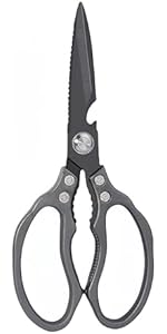 AWinjoy Kitchen Scissors, Heavy Duty Sharp Shears Dishwasher Safe, Kitchen Accessories Cooking Shears for Meat Chicken Fish Poultry Herb Bread (gold)