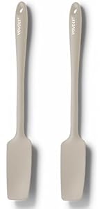 Mini Silicone Spatula - BPA Free Pro-Grade 600ºF Heat-Resistant Non-Stick Small Rubber Jar Spatula - Silicone Kitchen Scraper Utensil Tool for Cooking and Baking, 8.8 IN