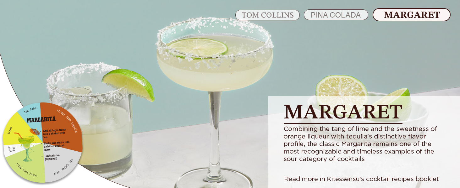 KITESSENSU Boston Cocktail Shaker Set, 4-Piece Boston Shaker Tins Bartender Kit with 18oz & 28oz Mixed Drink Shaker, Hawthorne Strainer, Double Measuring Jigger, Cocktail Recipe Cards Included