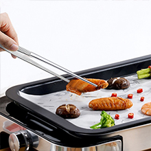 JETKONG 2 Pcs 12-Inch Kitchen Tweezers Fine Tweezer Tongs, Extra-Long Stainless Steel Cooking Tweezers (Silver)