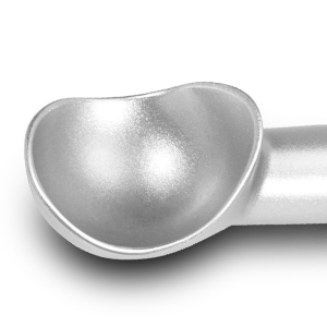 Ice Cream Scoop,7 inches Nonstick Anti-Freeze One Piece Aluminum Scooper Spoon, Heavy Duty Durable Design, Easy Clean, for Gelato, Cookie Dough, Sorbet, Almond (Silver)