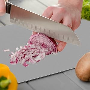 ZVP Flexible Plastic Cutting Board Set of 5 Gradient Color, Colorful Chopping Boards, BPA Free Mats, Non-Slip, Dishwasher Safe, 15x12 Inch, Gray Neutral Colors