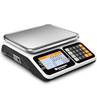 Price Computing Scale, 66lb Digital Commercial Food Meat Produce Weighing Scale with Green Backlight LCD for Farmers Market, Retail Outlets, Dry Battery Powered, Not for Trade