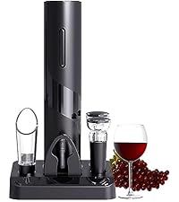 COKUNST Electric Wine Opener, Rechargeable Automatic Wine Corkscrew Bottle Opener With Foil Cutter, Type-C Charging Wine Openers With LED Light For Home Party Restaurant Wedding Gifts