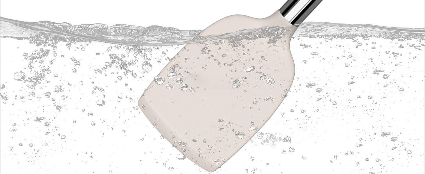 Umite Chef Silicone Kitchen Cooking Utensil Set, 43 pcs Spatula Set with Stainless Steel Handle, Non-stick Heat Resistant - Best Cookware Set-(Khaki)