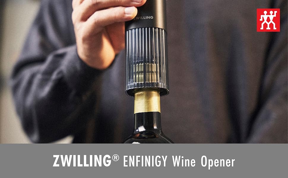 ZWILLING Enfinigy Electric Wine Bottle Opener - Black