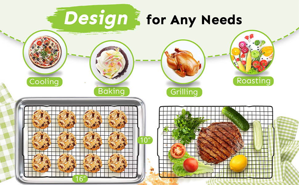 HULISEN Cooling Rack 2 Pack - 16