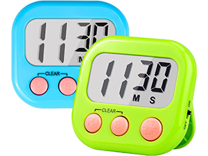 12 Pack Digital Kitchen Timers for Cooking Magnetic Timer for Cooking Loud Alarm White