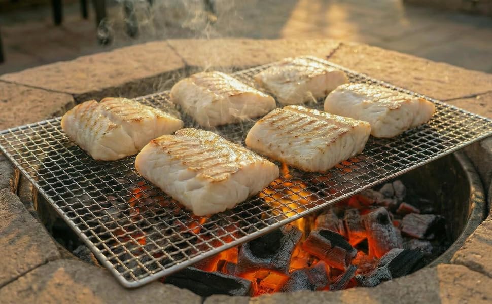 JoyRay Grill Rack Grids, Stainless Steel BBQ Roasting Rack or Baking/Cooling Rack, For Oven and outdoor Barbeque,Oven & Dishwasher Safe.