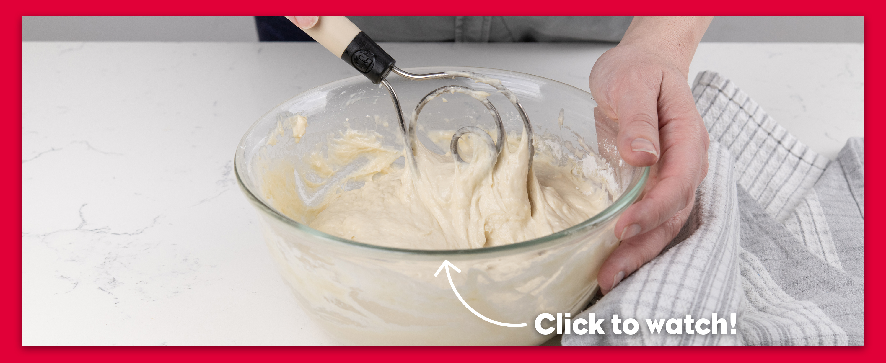 Brod & Taylor Dough Whisk - Heavy Duty Dishwasher-Safe Mixing Tool