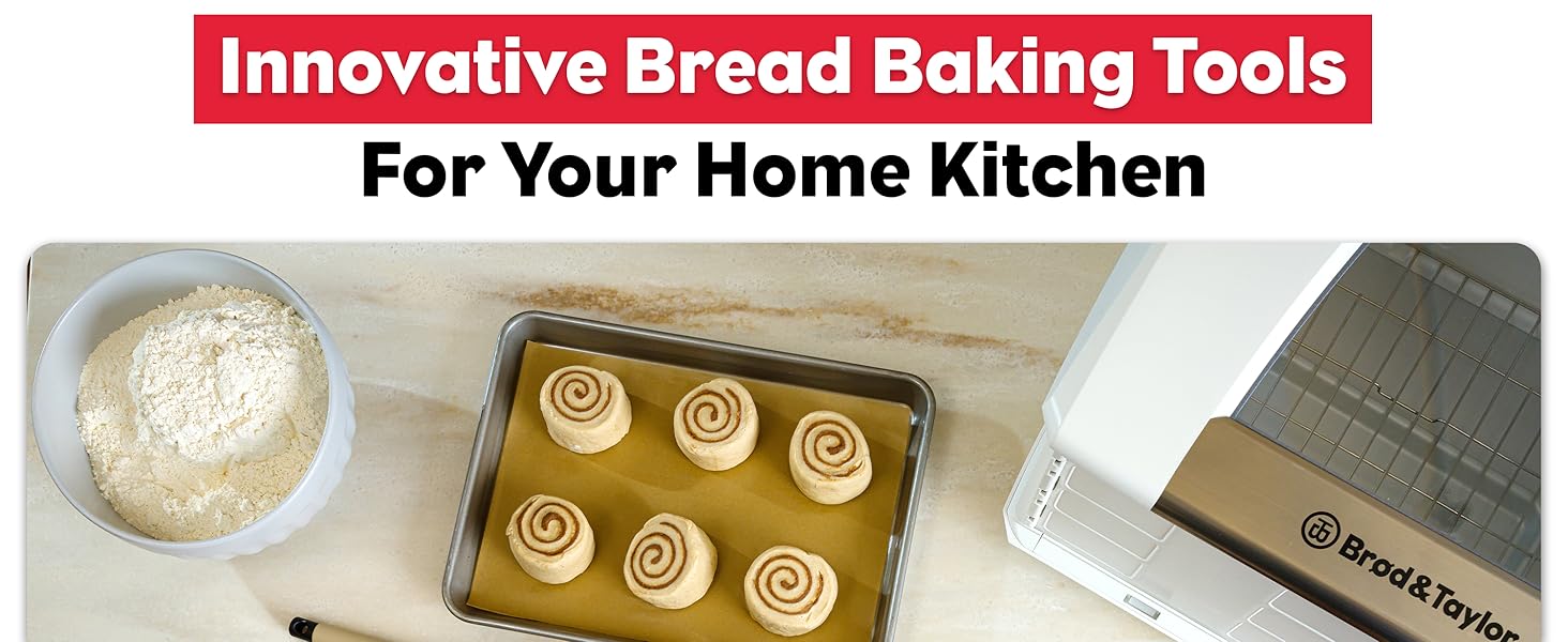 Brod & Taylor Dough Whisk - Heavy Duty Dishwasher-Safe Mixing Tool