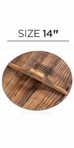 YOSUKATA 17’’ Wok Spatula and Ladle - Set of 2 Heat-Resistant Wok Tools - Universal Wok Ladle and Spatula - High-Grade 304 Stainless Steel Cooking Utensils and Wok Accessories - Solid Wok Utensils